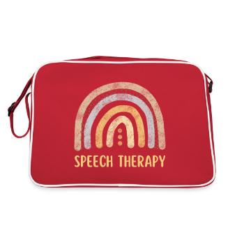 Orthophonie Arc-en-ciel - Sac Retro - rouge/blanc - Dos