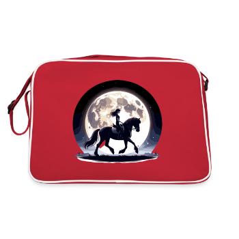Fille Quarter Horse - Sac Retro - rouge/blanc - Dos