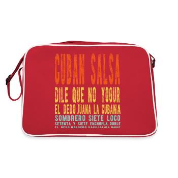 Salsa cubaine Danse latine - Vêtements de danse salsa - Sac Retro - rouge/blanc - Dos