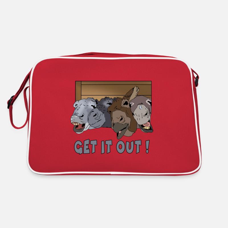 Get it out! Donkey group Gift idea for crazy Retro Bag