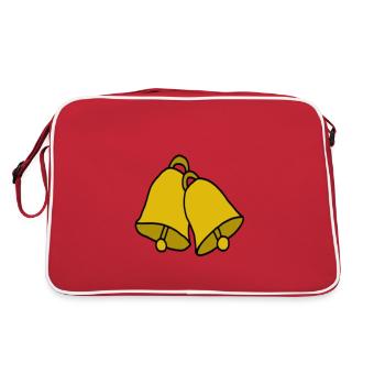 Gloeckchen Geschenkidee für Glocken Liebhaber - Retro Tasche - Rot/Weiß - Hinten