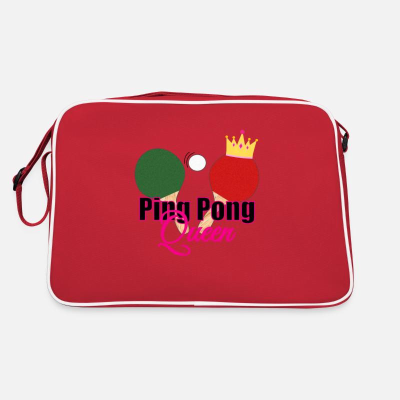 cooles Tischtennis Ping Pong Pingpong Geschenk Retro Tasche