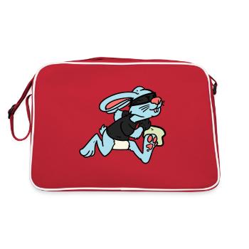 Rabbit Thief Rabbit Robber - Retro Bag - red/white - Back