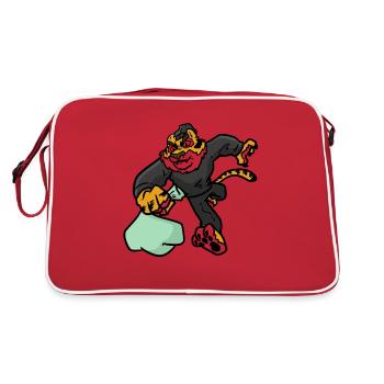 Voleur Tigre, Tiger Raider - Sac Retro - rouge/blanc - Dos