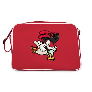 Chicken Robber, Hänchen robber - Retro Bag - red/white - Back