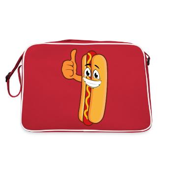 Hotdog Approve - Retro Bag - red/white - Back