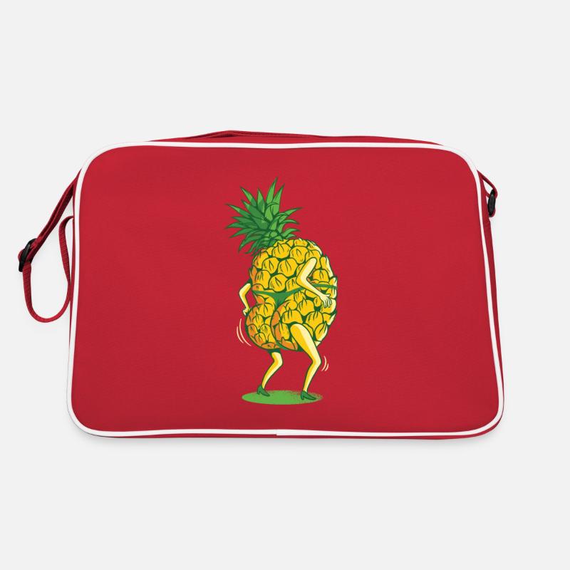Pineapple tanga string dancing fruit twerking Retro Bag