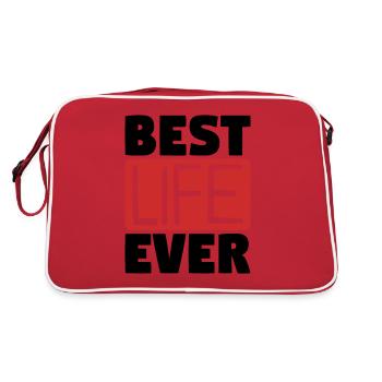 Témoin de Jéhovah Citation JHWH Un chrétien dit un cadeau - Sac Retro - rouge/blanc - Dos