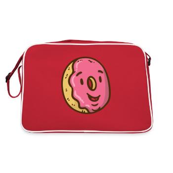 Taco s'entraîne avec un haltère - Sac Retro - rouge/blanc - Dos