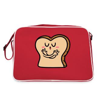 Fat Donut - Retro Tasche - Rot/Weiß - Hinten