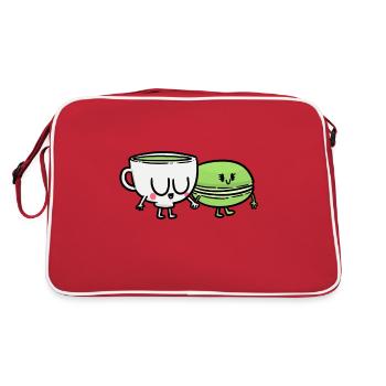 Matcha Made in Heaven - Retro Tasche - Rot/Weiß - Hinten