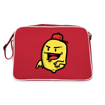 DJ Lemon, DJ Lemon - Sac Retro - rouge/blanc - Dos