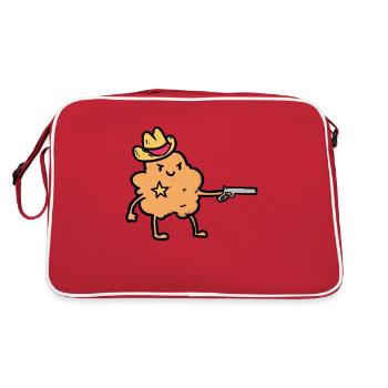 Popcorn sheriff - Retro Bag - red/white - Back