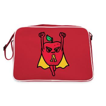 Super Apple, Super Apple - Sac Retro - rouge/blanc - Dos