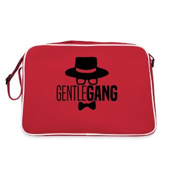 Men bachelor party team saying gift - Retro Bag - red/white - Back