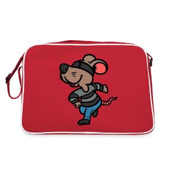 Robber Mouse Robber Mouse - Retro Bag - red/white - Back