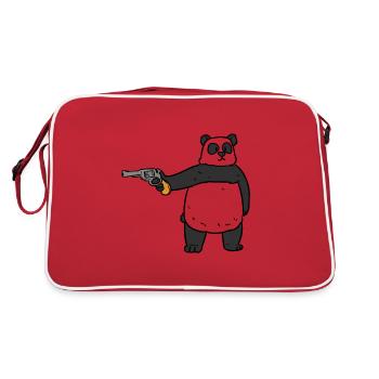 Robber Panda Robber Panda - Retro Bag - red/white - Back