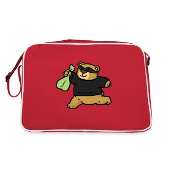 Robber Bear Robber Bear - Retro Bag - red/white - Back