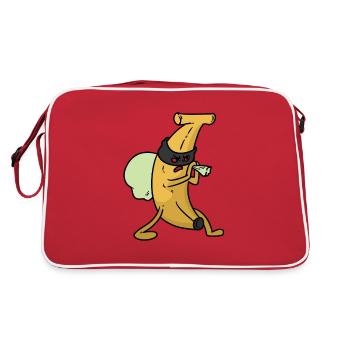 Robber Banana Robber Banana - Retro Bag - red/white - Back