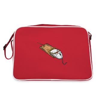 Gamer mouse trap computer mouse - Retro Bag - red/white - Back