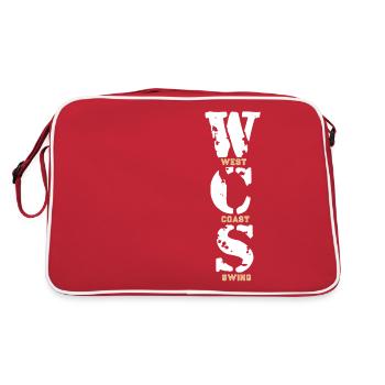 T-shirt cadeau West Coast Swing Dance - Sac Retro - rouge/blanc - Dos