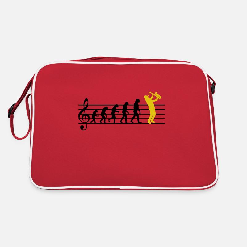 Saxophone Jazz Evolution Saxophone Classical Musician Retro Bag