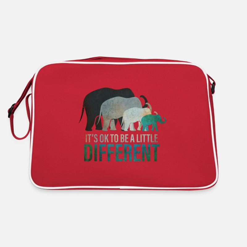 Its ok to be different - Sei anders Elefant Retro Bag
