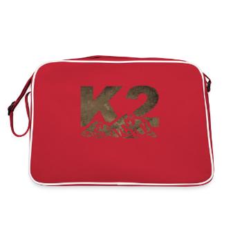 Montagne K2 ou Qogir en Chine - Sac Retro - rouge/blanc - Dos