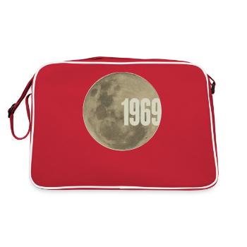 50th Anniversary Apollo 11, 1969 Moon Landing - Retro Bag - red/white - Back