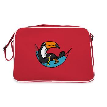 Heure du hamac Tucan Heure du hamac Toucan - Sac Retro - rouge/blanc - Dos