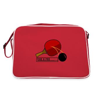 Tennis de table Ping Pong - Sac Retro - rouge/blanc - Dos
