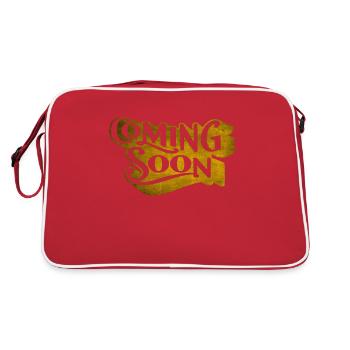 Coming Soon lettering English - Retro Bag - red/white - Back
