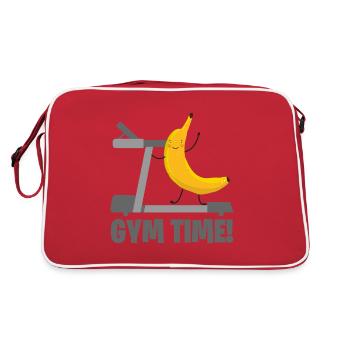 TAPIS DE COURSE banane GYM TIME - Sac Retro - rouge/blanc - Dos
