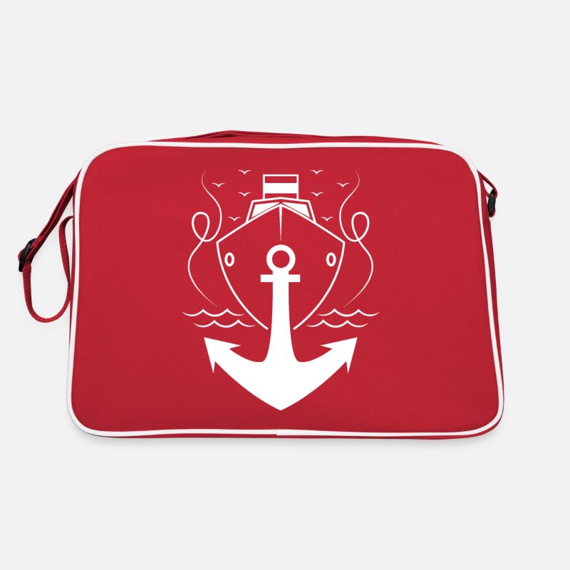 Ancre avec bateau Sac Retro
