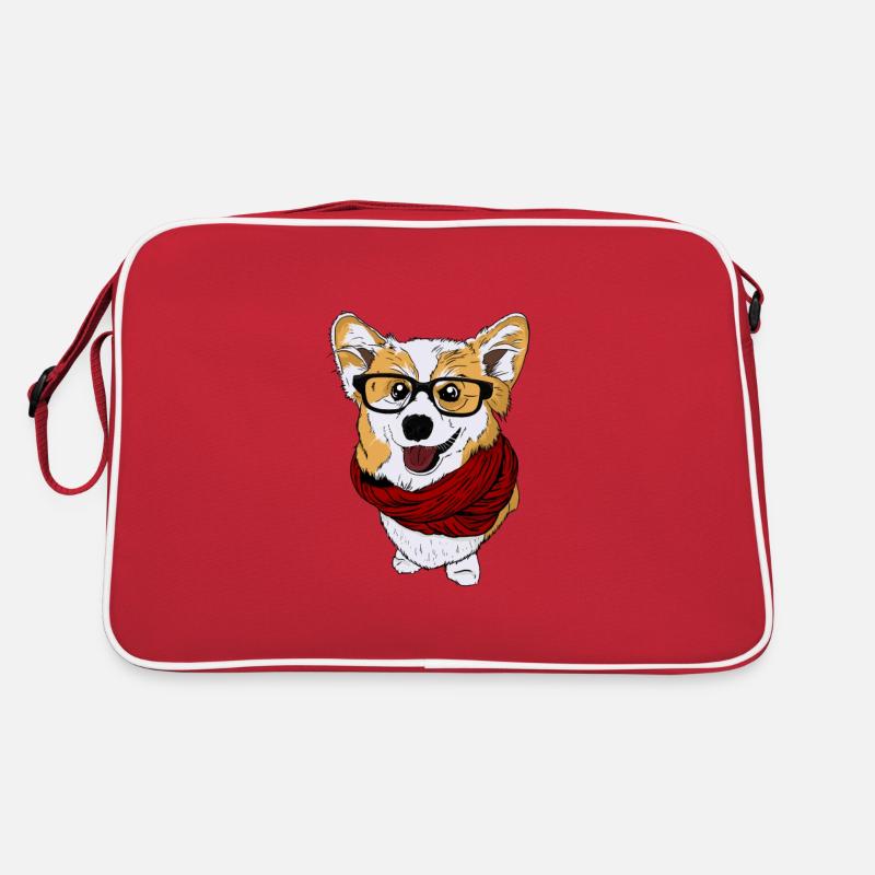 drôle idée cadeau corgi britannique Sac Retro