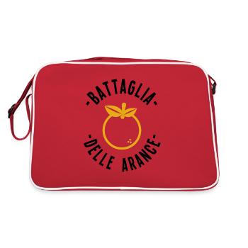 Ivrea oranges bataille bataille carnaval italie - Sac Retro - rouge/blanc - Dos