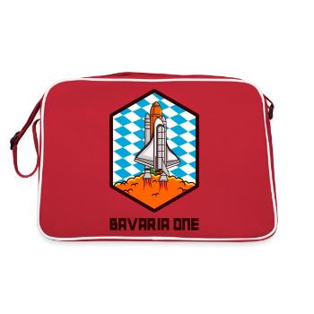 BAVARIA ONE Space Bavaria Gift - Retro Bag - red/white - Back