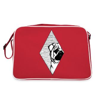 Bouffon - Sac Retro - rouge/blanc - Dos
