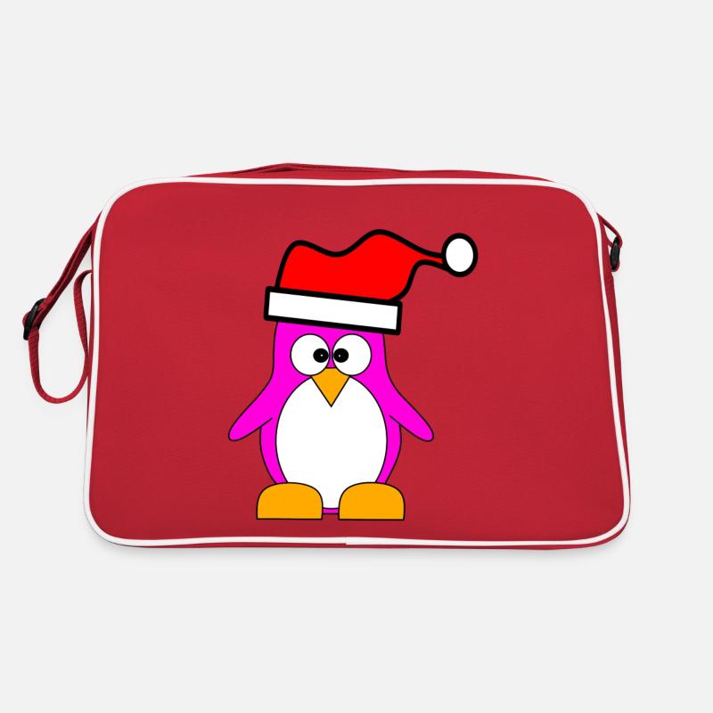 PINKuin est parfaitement préparé pour Noël - Sac Retro - rouge/blanc