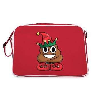 Elf Poop Elf Poop - Retro Bag - red/white - Back