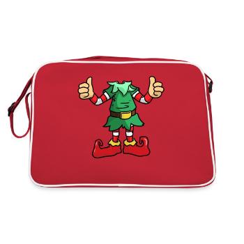 Eleven body elf body - Retro Bag - red/white - Back