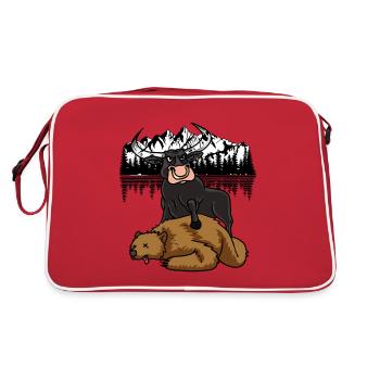 U.S. Stocks Stock Exchange Dollar Price - Retro Bag - red/white - Back