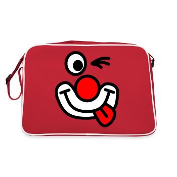 clown - Retro Bag - red/white - Back