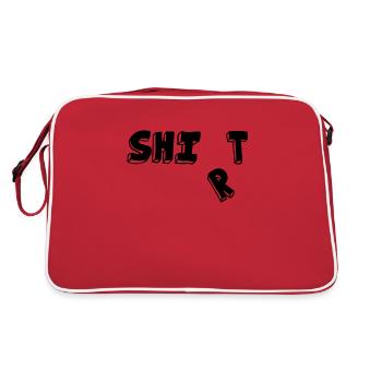 Shit shirt - Retro Bag - red/white - Back