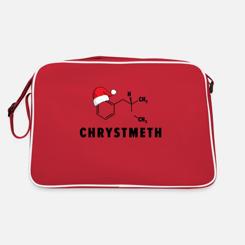 Chrystmeth Chrystmeth - Retro Tasche - Rot/Weiß
