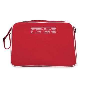 Rennwagen - Retro Tasche - Rot/Weiß - Hinten