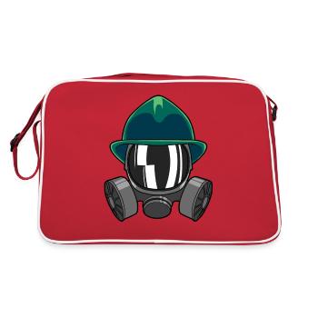 Fire Brigade Volunteer Firefighter Fire Fire - Retro Bag - red/white - Back
