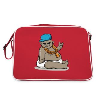 Bébé rappeur - Sac Retro - rouge/blanc - Dos
