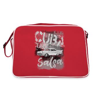 Chemise cadeau danse danse Salsa Cuba Salsa - Sac Retro - rouge/blanc - Dos