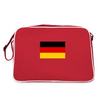 Allemagne drapeau allemand drapeau drapeau Allemagne - Sac Retro - rouge/blanc - Dos